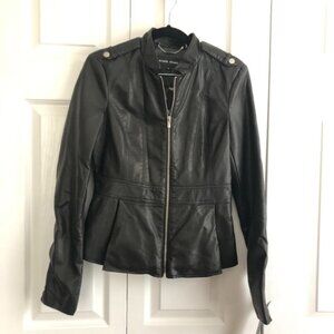 Black Rivet Biker Leather Jacket NWT*